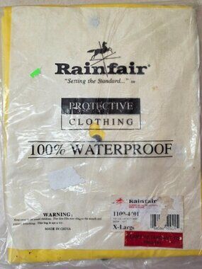 Rainfair Protective Clothing Waterproof XL Yellow  Flame Retardant Jacket W/FF